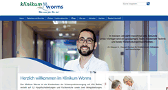 Desktop Screenshot of klinikum-worms.de