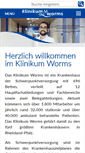 Mobile Screenshot of klinikum-worms.de